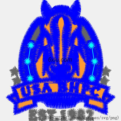 svg矢量绣花图下载
