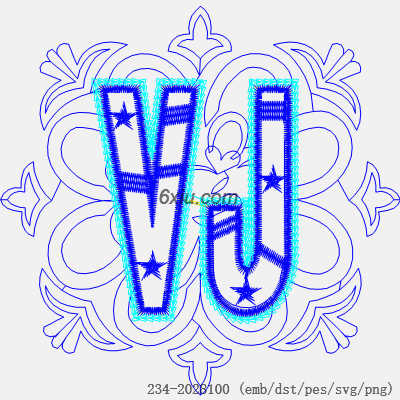 svg矢量绣花图下载