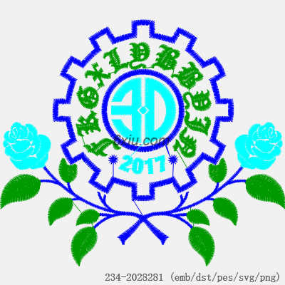 svg矢量绣花图下载