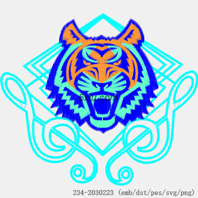 svg矢量绣花图下载