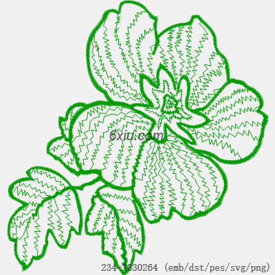 svg矢量绣花图下载