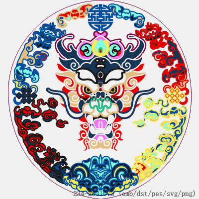 svg矢量绣花图下载