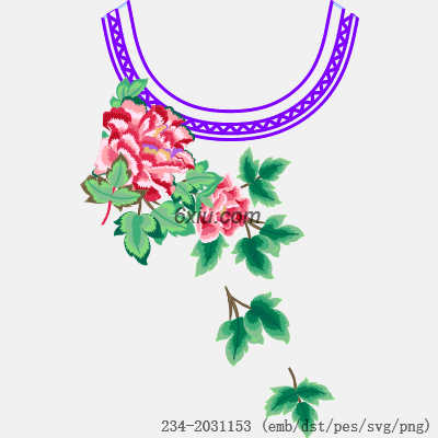 svg矢量绣花图下载
