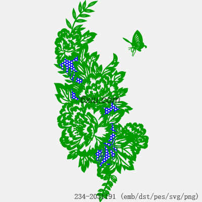 svg矢量绣花图下载