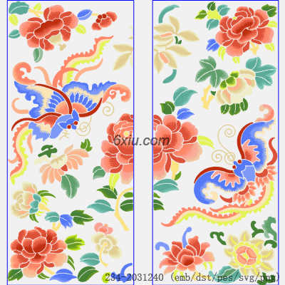 svg矢量绣花图下载