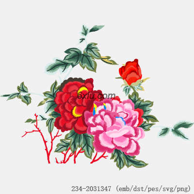 svg矢量绣花图下载