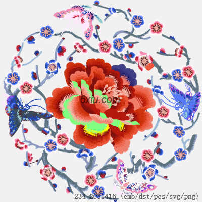 svg矢量绣花图下载