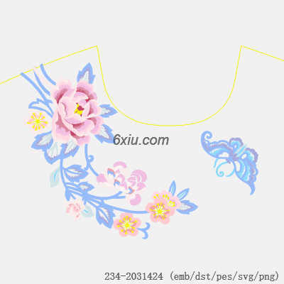 svg矢量绣花图下载