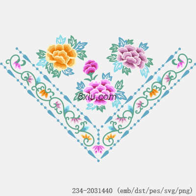 svg矢量绣花图下载