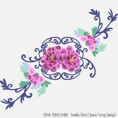 svg矢量绣花图下载