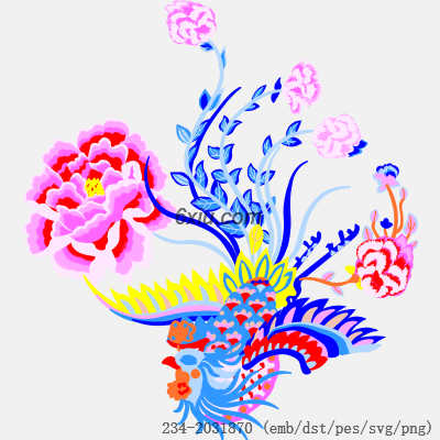 svg矢量绣花图下载