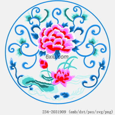 svg矢量绣花图下载