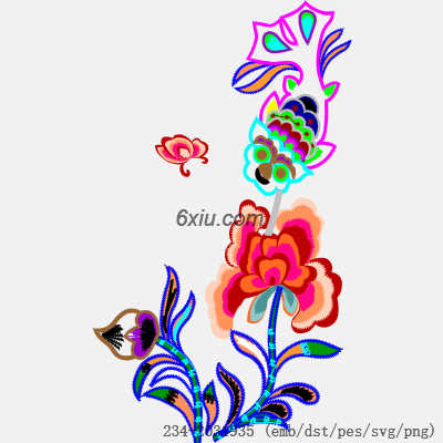 svg矢量绣花图下载
