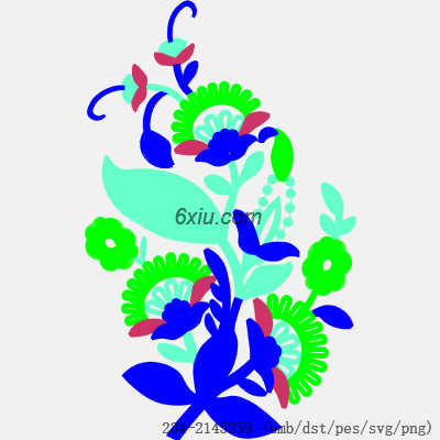 svg矢量绣花图下载