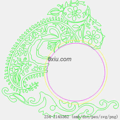 svg矢量绣花图下载
