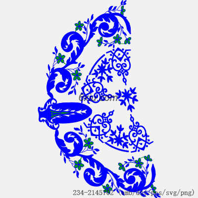 svg矢量绣花图下载