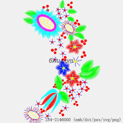 svg矢量绣花图下载