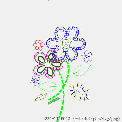 svg矢量绣花图下载