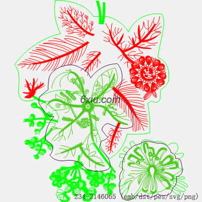 svg矢量绣花图下载