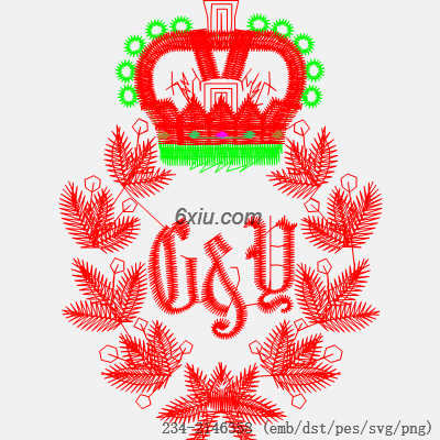 svg矢量绣花图下载