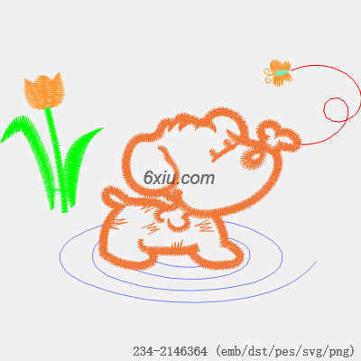 svg矢量绣花图下载
