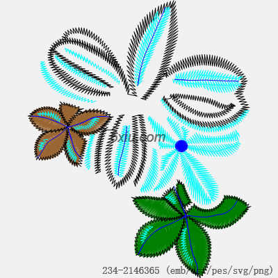 svg矢量绣花图下载