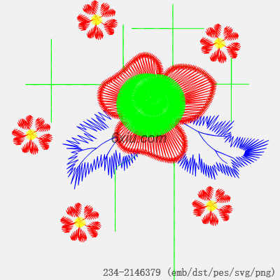 svg矢量绣花图下载