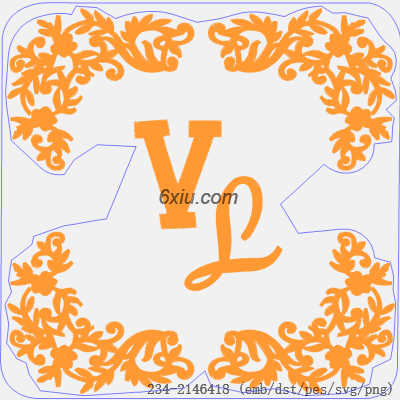 svg矢量绣花图下载