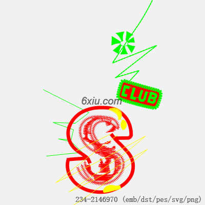 svg矢量绣花图下载