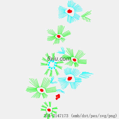 svg矢量绣花图下载