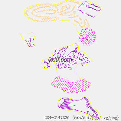 svg矢量绣花图下载