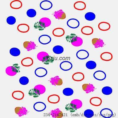 svg矢量绣花图下载