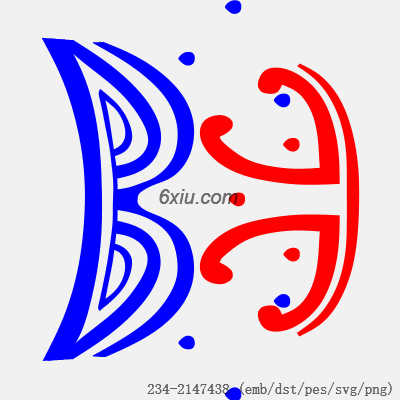 svg矢量绣花图下载