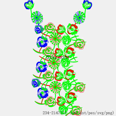 svg矢量绣花图下载