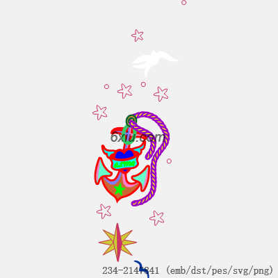 svg矢量绣花图下载