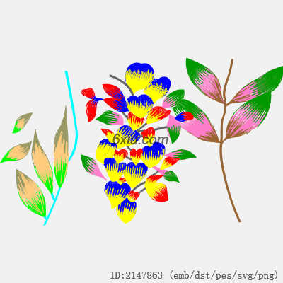 svg矢量绣花图下载