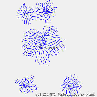 svg矢量绣花图下载