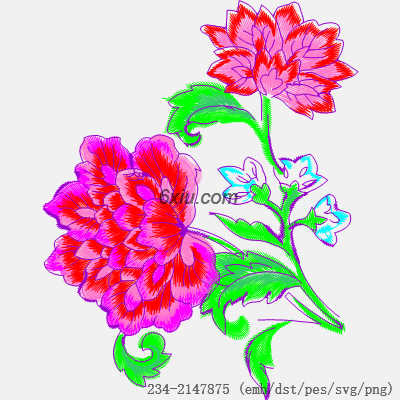 svg矢量绣花图下载
