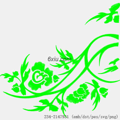 svg矢量绣花图下载