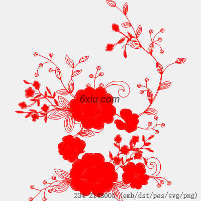 svg矢量绣花图下载