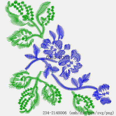 svg矢量绣花图下载