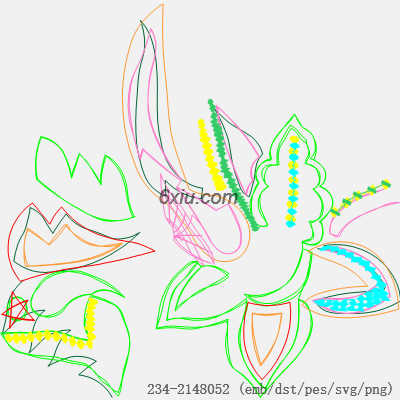 svg矢量绣花图下载
