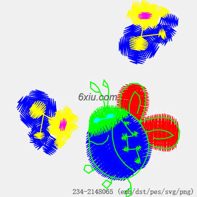 svg矢量绣花图下载