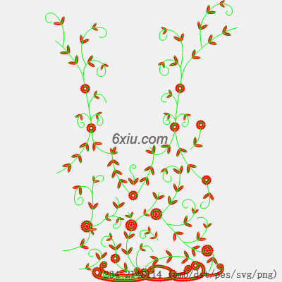 svg矢量绣花图下载