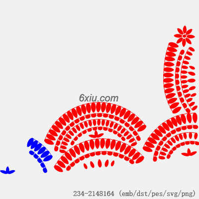 svg矢量绣花图下载