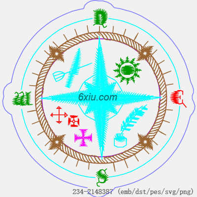 svg矢量绣花图下载