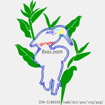 svg矢量绣花图下载