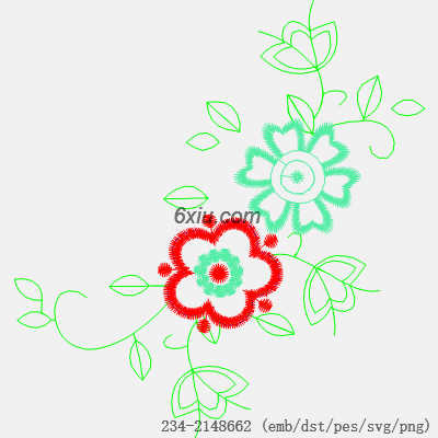 svg矢量绣花图下载