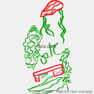 svg矢量绣花图下载