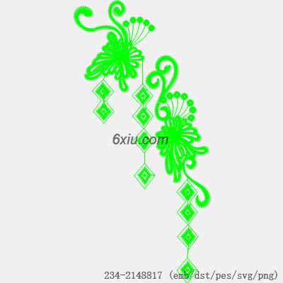 svg矢量绣花图下载